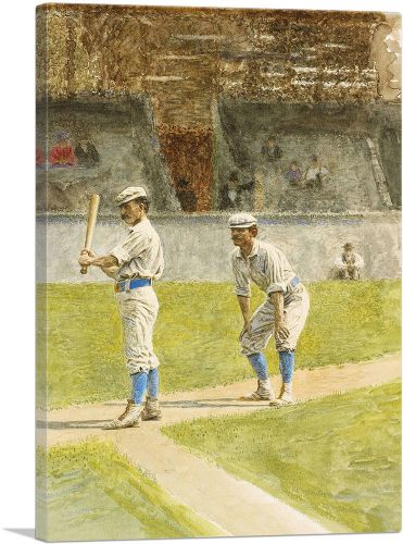 Baseball Players Practicing 1875