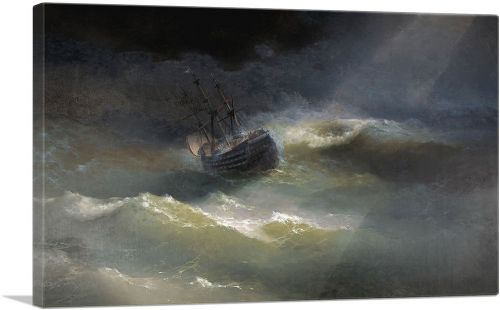 Ship During a Sea Storm 1892