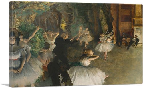 The Rehearsal of the Ballet Onstage 1874
