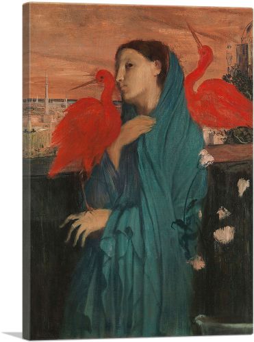 Young Woman with Ibis 1862