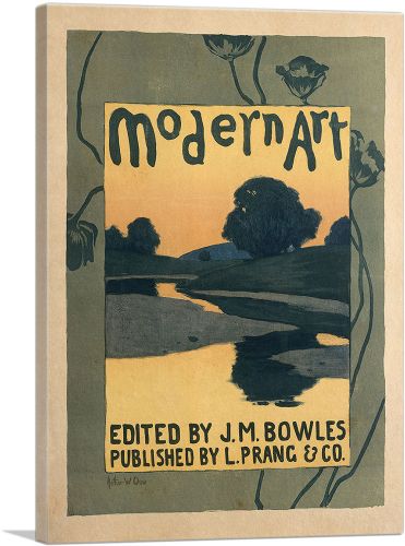 Poster Advertising The Modern Art Review Magazine 1895