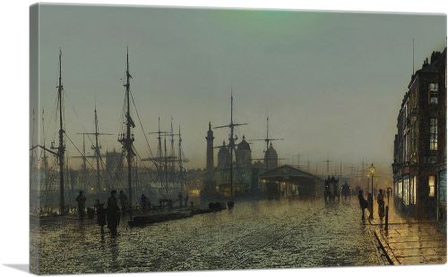 Hull Docks at Night 1880