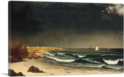 Approaching Storm Beach Near Newport 1862