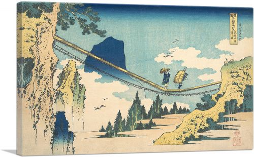 The Suspension Bridge on the Border of Hida and Etchu Provinces 1830