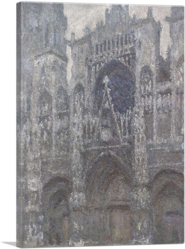 Rouen Cathedral Grey Weather 1894
