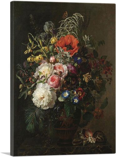 Still Life With Flowers In a Greek Vase 1848