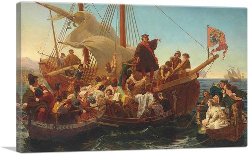 Departure of Columbus From Palos In 1492