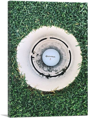 Golf Ball Aerial View Hole in One