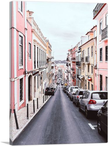 Downhill Street Lisboa Portugal