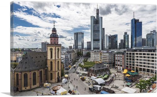 Frankfurt Germany Downtown Skyline