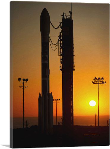 NASA Rocket Launch Pad Sunset