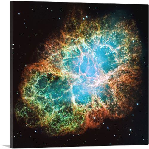 Crab Nebula Vivid Detail Hubble Telescope NASA Photograph