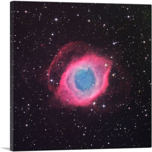 Helix Nebula Pink Hubble Telescope Ring NASA Photograph