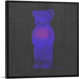 Modern Neon Blue Gummy Bear