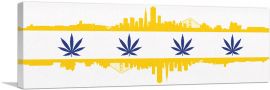 San Francisco City California Flag Weed Leaf Pot Marijuana Cannabis