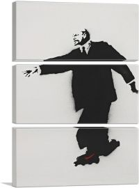 Lenin on Roller Skates-3-Panels-60x40x1.5 Thick