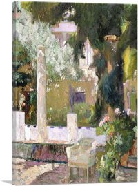 The Gardens at the Sorolla Family House 1920-1-Panel-26x18x1.5 Thick