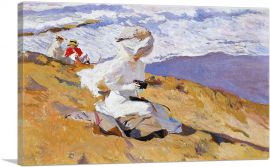 Capturing the Moment - The Beach at Biarritz 1906-1-Panel-26x18x1.5 Thick