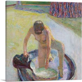 Nude Crouching In The Tub 1918