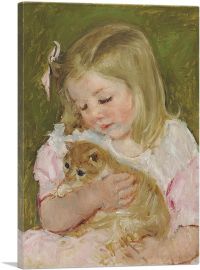 Sara Holding a Cat 1907