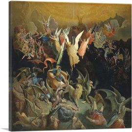 The Fall Of The Rebel Angels 1871-1-Panel-26x26x.75 Thick