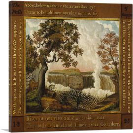 The Falls of Niagara 1825-1-Panel-36x36x1.5 Thick