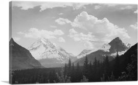 Forest to Mountains and Clouds - Glacier National Park - Montana