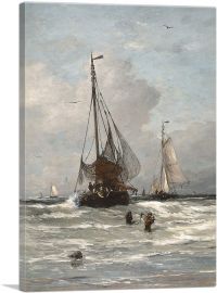 Return Of The Fishing Fleet In Scheveningen 1831